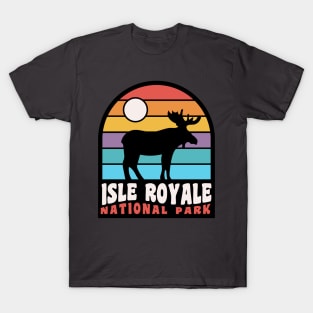 Isle Royale National Park Moose Badge T-Shirt